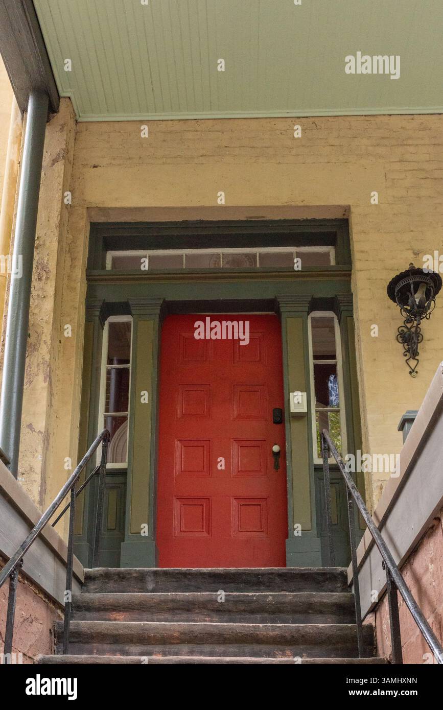 Scènes du pittoresque quartier historique de Savannah, Géorgie, un port côtier de grande importance historique et culturelle. Banque D'Images