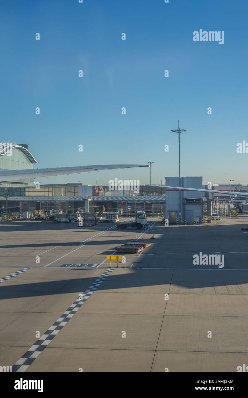 Heathrow, Londres - 28 janvier 2019 : L'aéroport de Heathrow à Londres, Royaume-Uni Banque D'Images