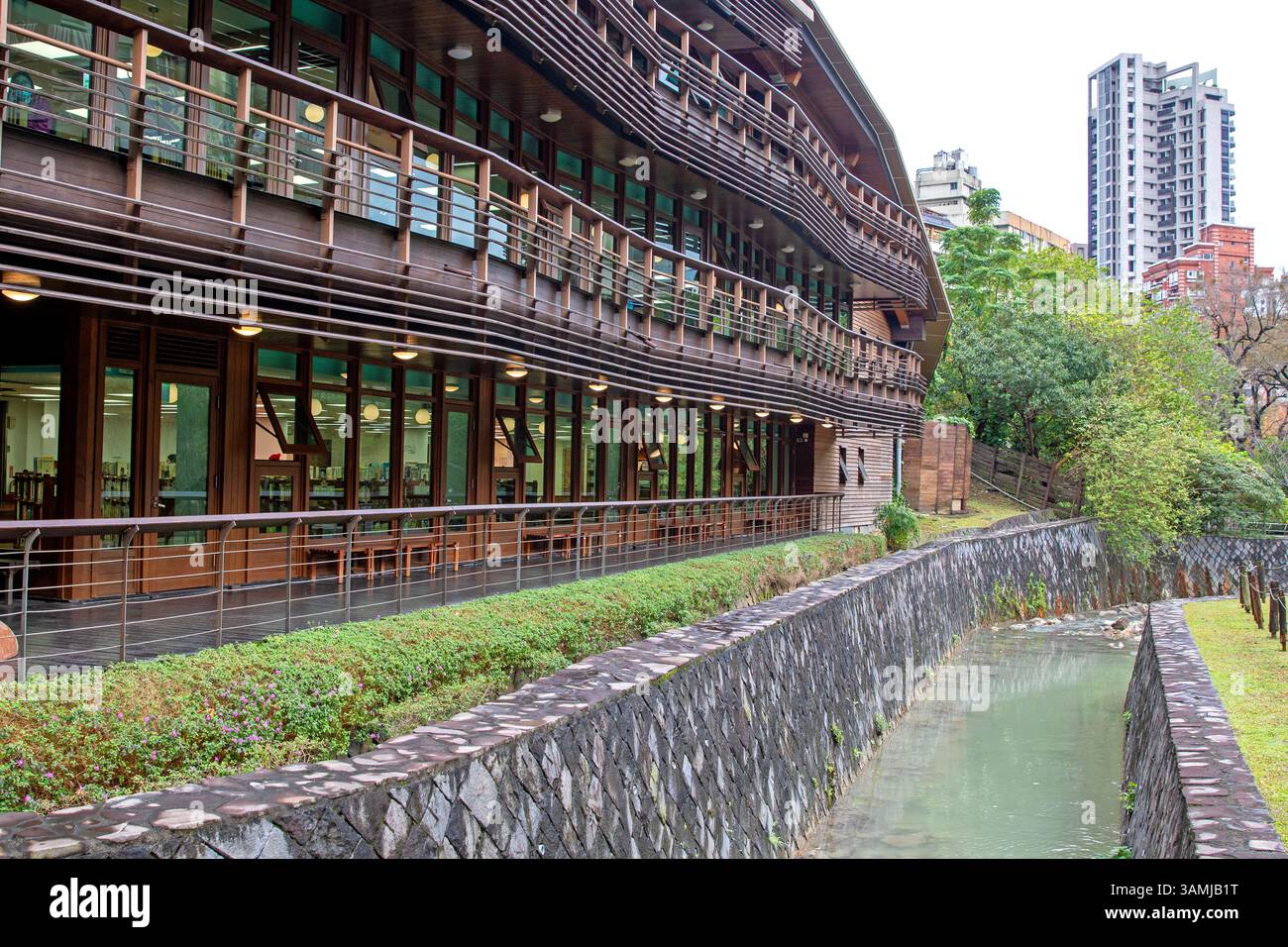 Bibliothèque publique de Taipei à Beitou Banque D'Images