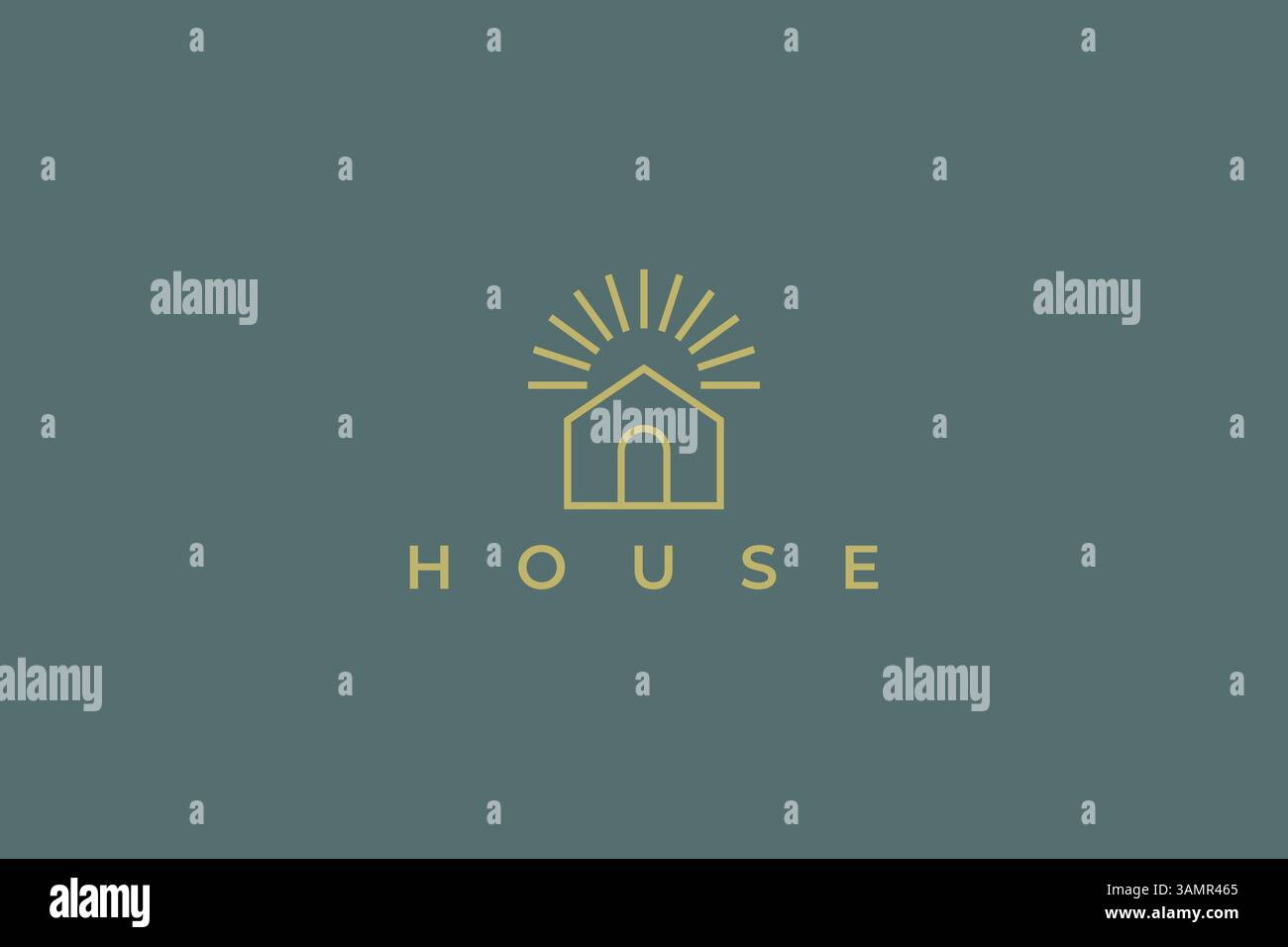 Maison Creative logo architecture propriété toit bâtiment Maison identité de marque Illustration de Vecteur