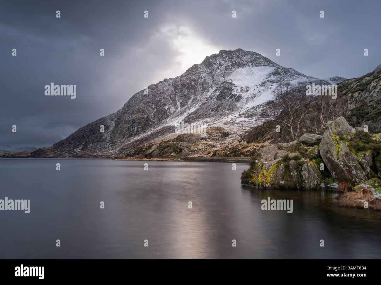Llyn Ogwen, au Pays de Galles Banque D'Images