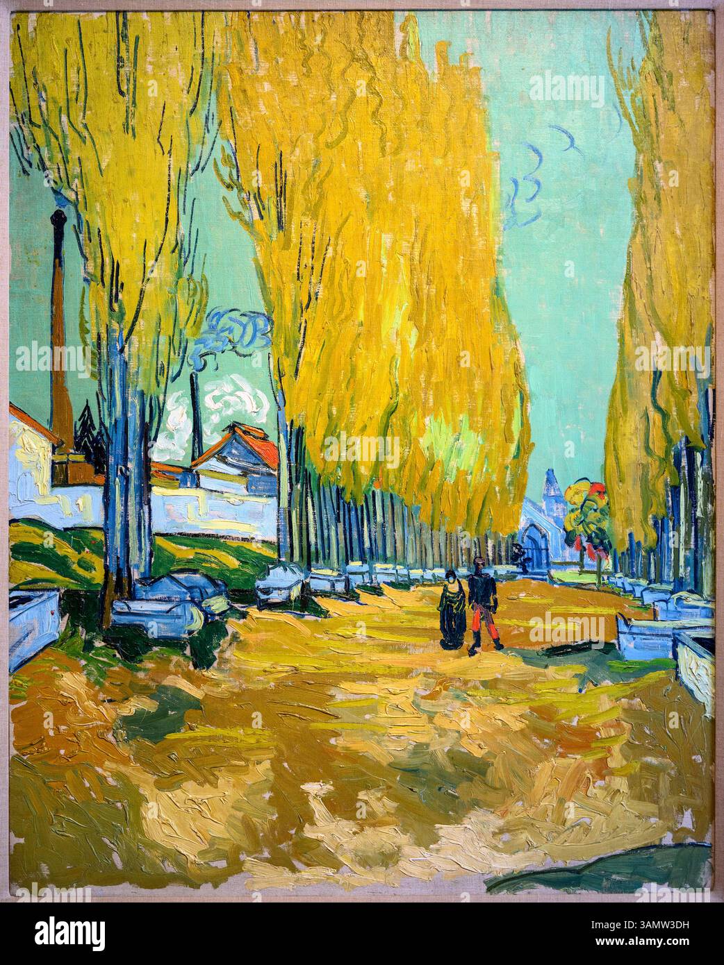 Les Alyscamps (les Alyscamps) de Vincent Van Gogh 1853 - 1890. . Huile sur toile, 1888. Dans la Fondation Basil & Elise Goulandris, Athènes, Grèce Banque D'Images