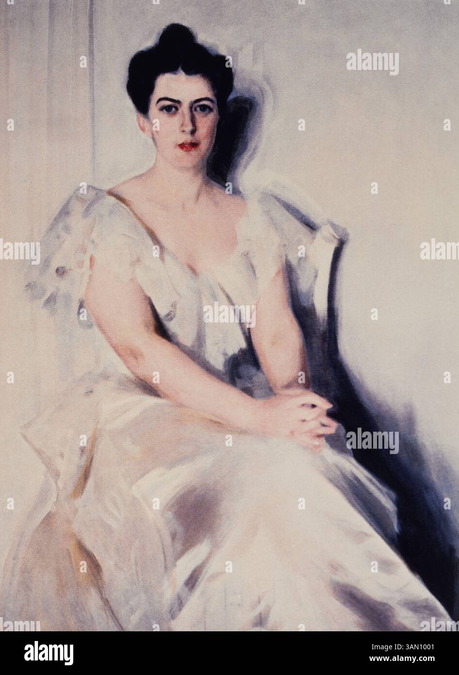 1er juin 1900 - Frances Folsom Cleveland, première dame de l'U. S et épouse du président Grover Cleveland, Portrait, peinture d'Anders Zorn, 1899 (crédit image : © Glasshouse/ZUMAPRESS.com) Banque D'Images