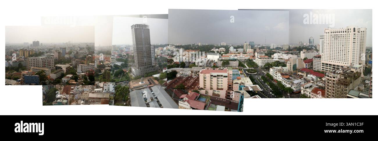 15 novembre 2006 - États-Unis - la ligne d'horizon de Hô Chi Minh-ville, Vietnam, est montrée dans cette photo composite de cinq images. (Nhat V. Meyer/San Jose Mercury News/MCT) (image crédit : © Nhat V. Meyer/mct/ZUMAPRESS.com) Banque D'Images