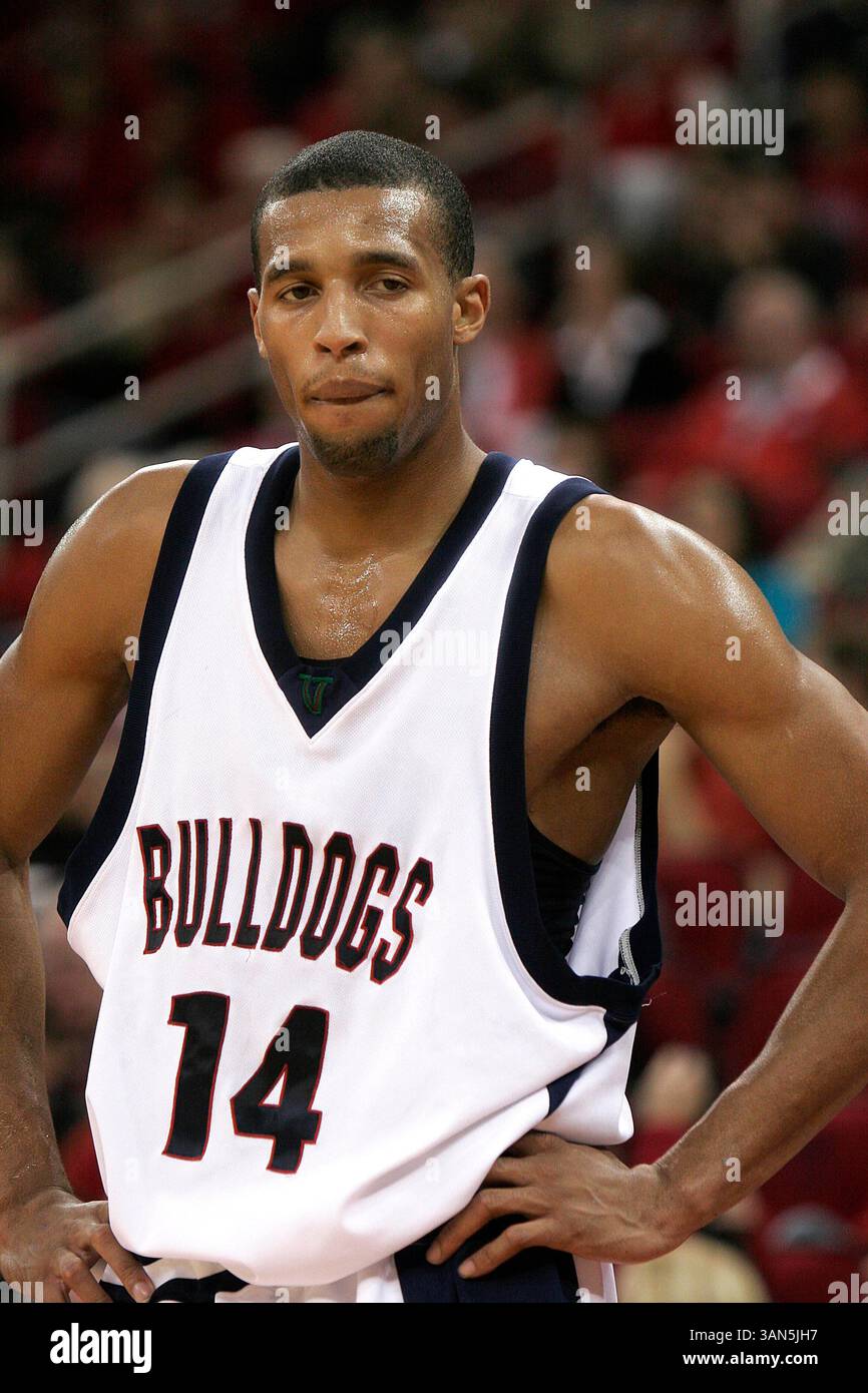 L'attaquant junior de Fresno State Dominic McGuire dans le match avec le Nevada au Save Mart Center à Fresno, CA 8 février 2007. Le Nevada a gagné 81 à 68.(image crédit : © Phil Hawkins/Cal Sport Media) Banque D'Images