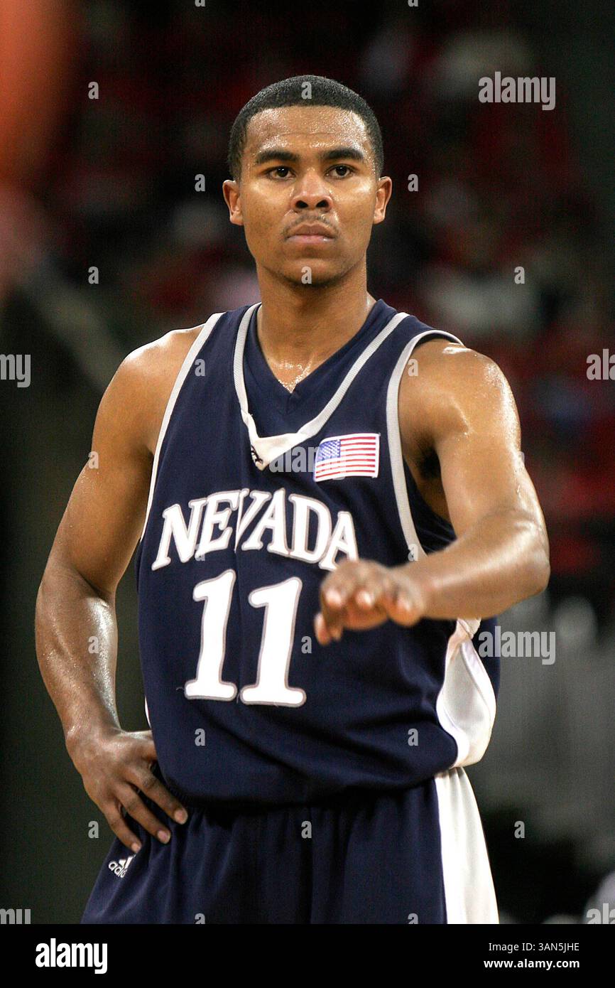 Nevada Junior Guard Ramon sessions dans le match avec Fresno State au Save Mart Center à Fresno, CA 8 février 2007. Le Nevada a gagné 81 à 68.(image crédit : © Phil Hawkins/Cal Sport Media) Banque D'Images