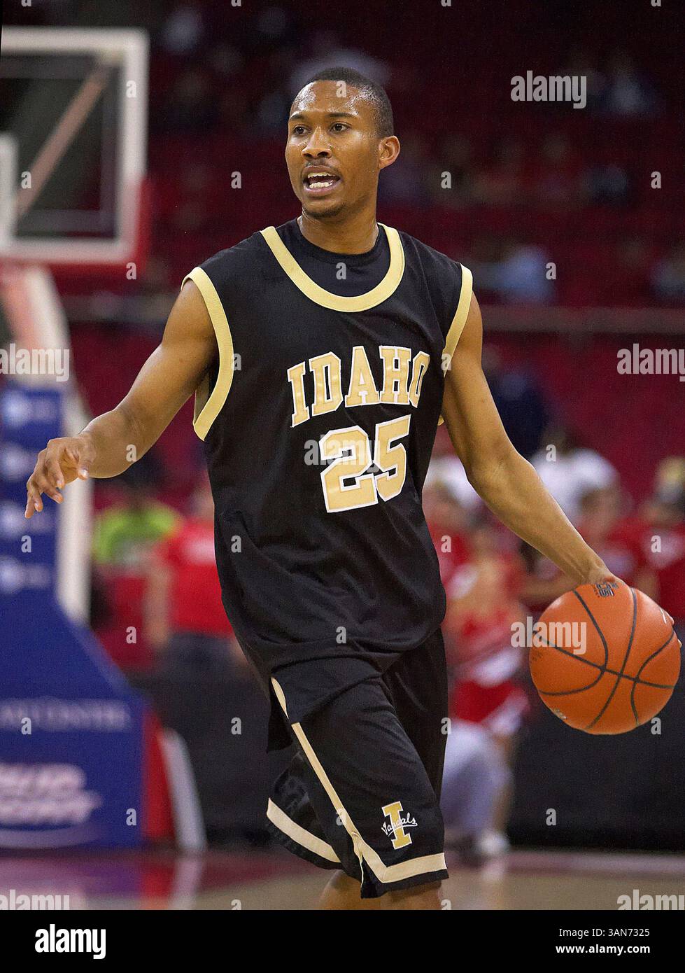 12 janvier 2008..le junior de l'Idaho Terrence Simmons dans le match avec Fresno State au Save Mart Center de Fresno, CA. Fresno State a remporté le match, 69 à 53.(image de crédit : © Phil Hawkins/Cal Sport Media) Banque D'Images