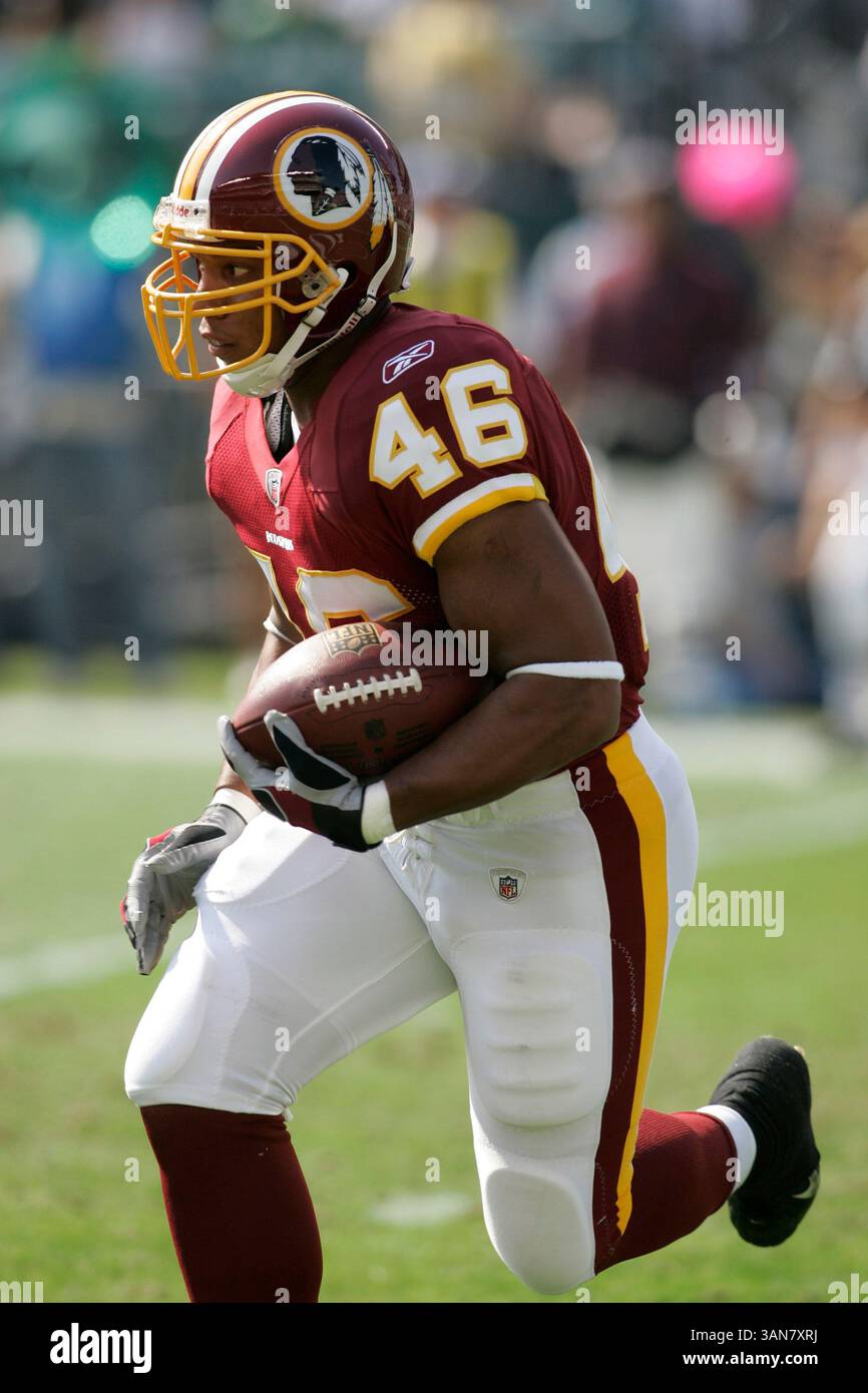 Octobre 5th, 2008 - Philadelphie, PA..Washington Redskins en cours d'exécution Ladell Betts en action contre les Eagles de Philadelphie . Les Redskins de Washington ont battu les Eagles de Philadelphie 23-17 au Lincoln Financial Field à Philadelphie, PA...photo Â© Eric Espada/CSM (crédit image : © Cal Sport Media/ZUMA Press) Banque D'Images