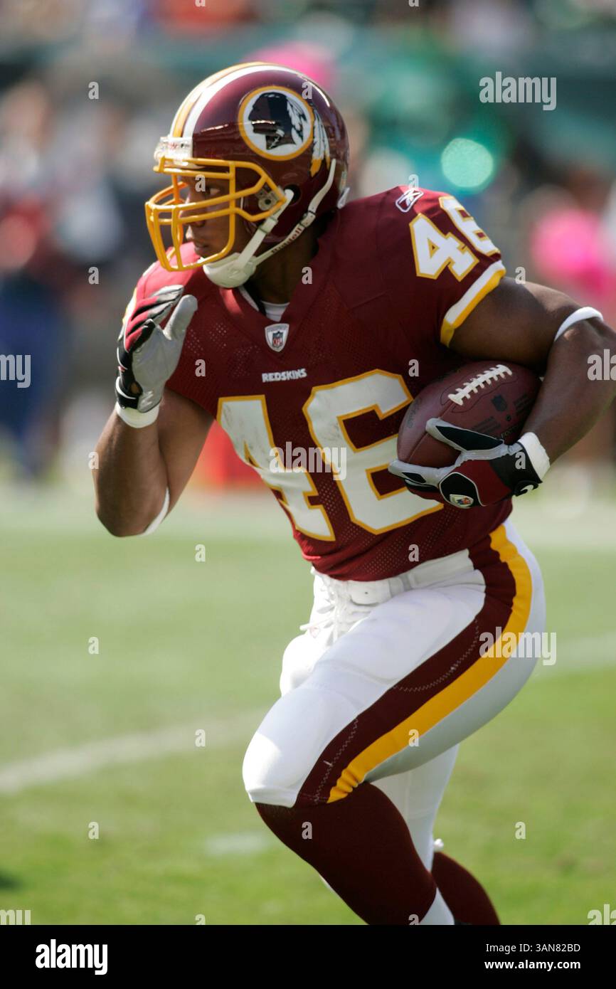Octobre 5th, 2008 - Philadelphie, PA..Washington Redskins en cours d'exécution Ladell Betts en action contre les Eagles de Philadelphie . Les Redskins de Washington ont battu les Eagles de Philadelphie 23-17 au Lincoln Financial Field à Philadelphie, PA...photo Â© Eric Espada/CSM (crédit image : © Cal Sport Media/ZUMA Press) Banque D'Images