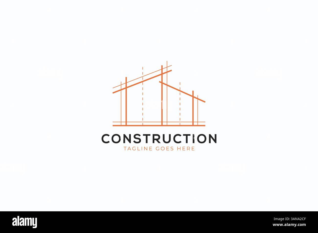 Construction logo Building House Business promoteur architectural propriété et immobilier Illustration de Vecteur