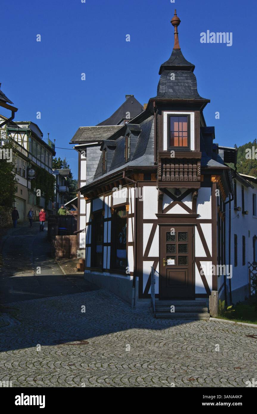 Fachwerkhaus in Schwarzburg, Schwarzburg, Deutschland Banque D'Images