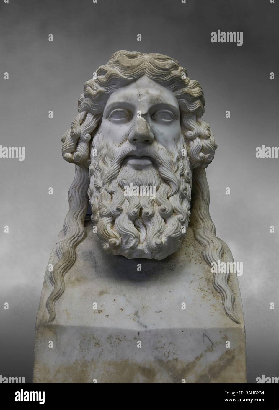 Statue Zeus Mythologie Grecque Figurine En Marbre Moulé 20 Cm Roi Des  Dieux Avec Foudre