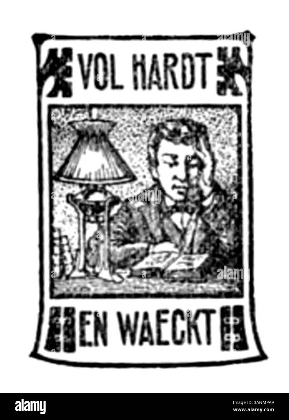 Cette image, tirée de la page 004 de l'ouvrage de 1906 d'Eli Heimans 'Wandelen en waarnemen', montre l'étude détaillée de la nature et de l'observation humaine par l'auteur. L'œuvre est un exemple important du paysage néerlandais du début du XXe siècle et de la littérature observationnelle. Banque D'Images