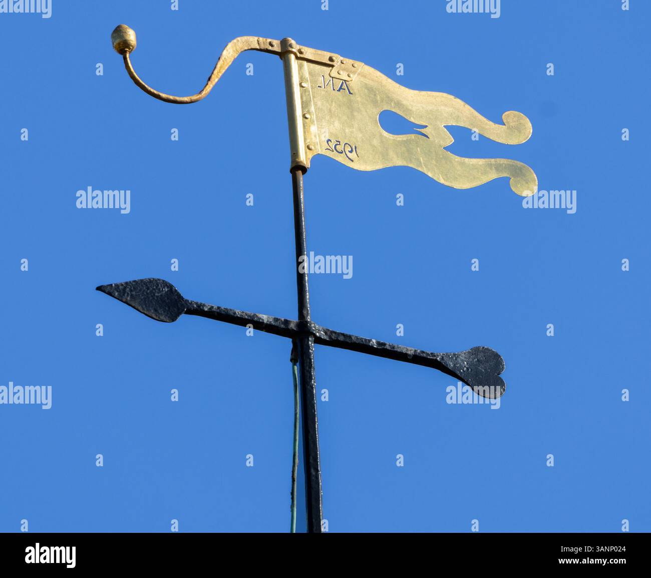 Girouette sur le dessus du bâtiment en Zélande, pays-Bas Banque D'Images