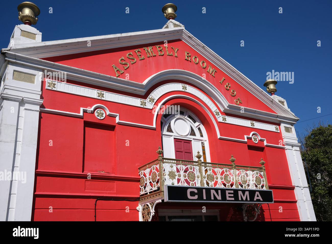 Salle d'Assemblée victorienne et cinéma à Aberdovey, pays de Galles, Royaume-Uni Banque D'Images