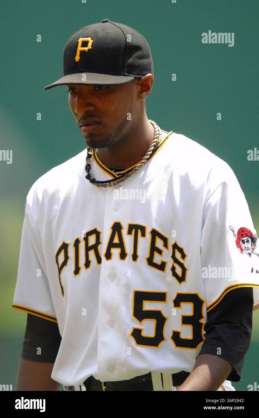 25 mai 2011 : James McDonald #53 en action pendant le match MLB entre les Braves d'Atlanta et les Pirates de Pittsburgh au PNC Park. (Crédit image : © Jason Pohuski/Cal Sport Media/ZUMAPRESS.com) Banque D'Images