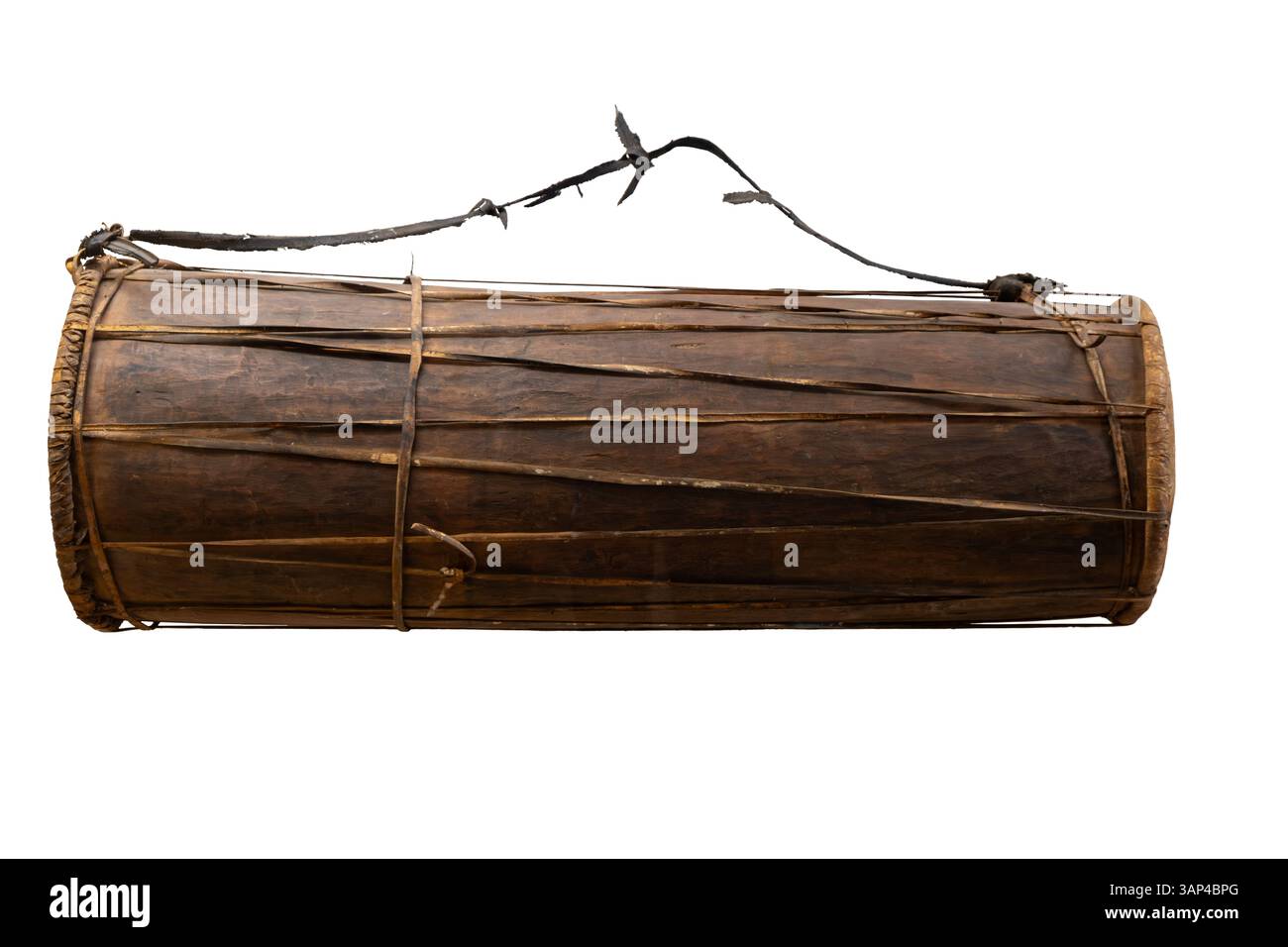 Un Dhol de Sikapalli, Koraput. Instruments de musique traditionnels Odia. Banque D'Images Un Dhol de Sikapalli, Koraput. Instruments de musique traditionnels Odia. Banque D'Images