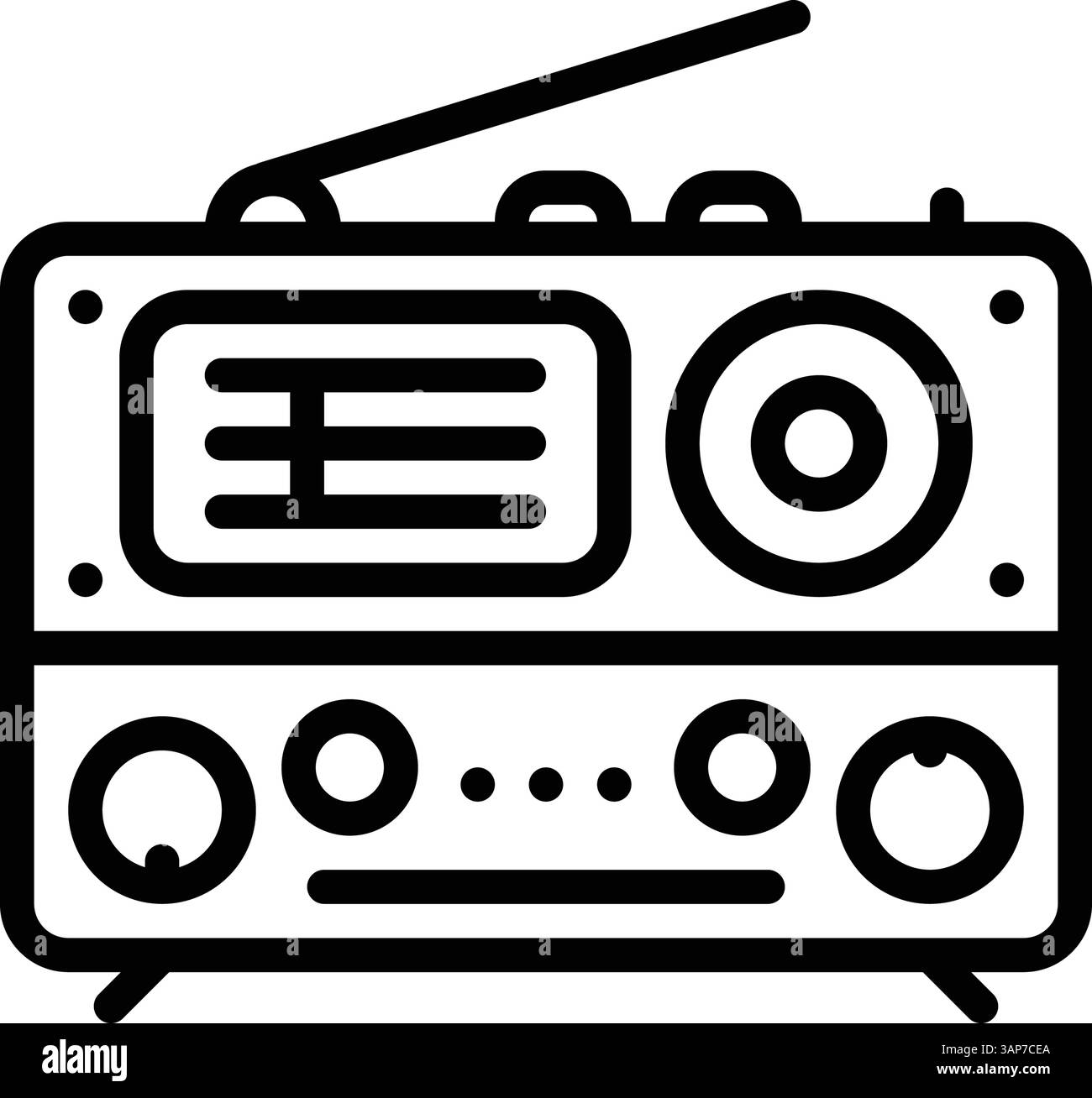 Icône pour radio, communication Illustration de Vecteur