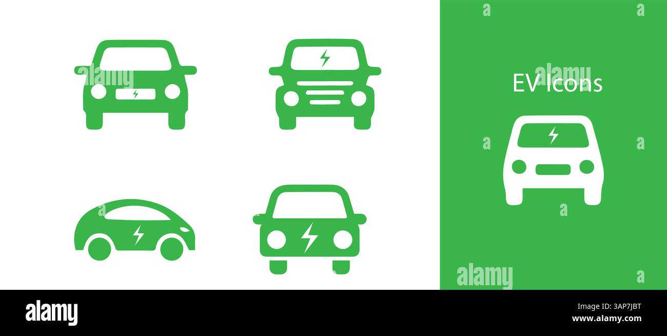 Icône de voiture électrique verte symbole de prise d'énergie de véhicule Eco isolé. Illustration de Vecteur Icône de voiture électrique verte symbole de prise d'énergie de véhicule Eco isolé. Illustration de Vecteur