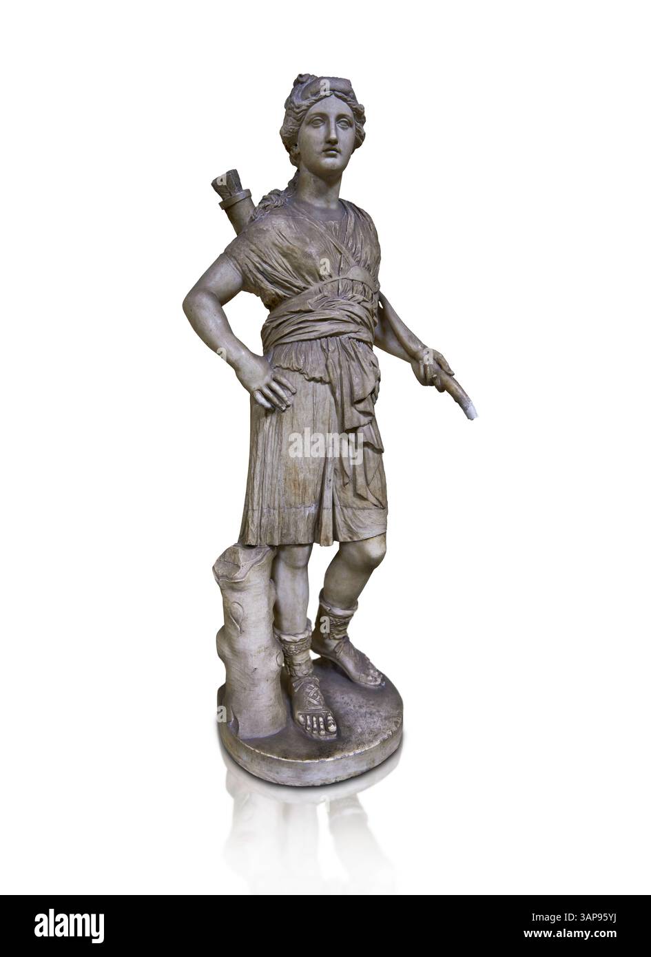 Statue romaine de la déesse Diana, IIe siècle après JC. Musées du Vatican Banque D'Images