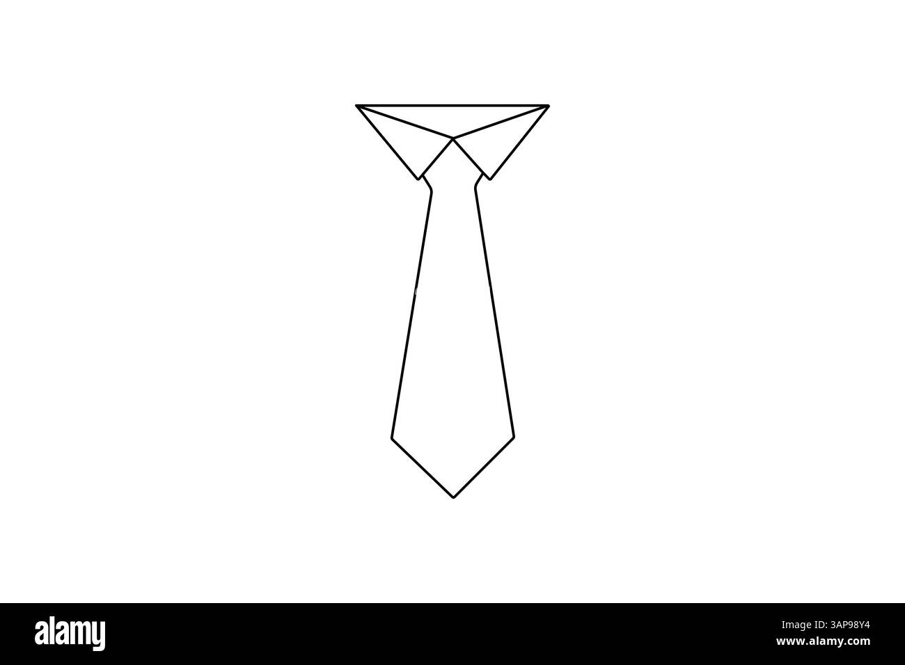 Illustration vectorielle minimaliste de contour vectoriel de dessin de lien continu d'une ligne Illustration de Vecteur