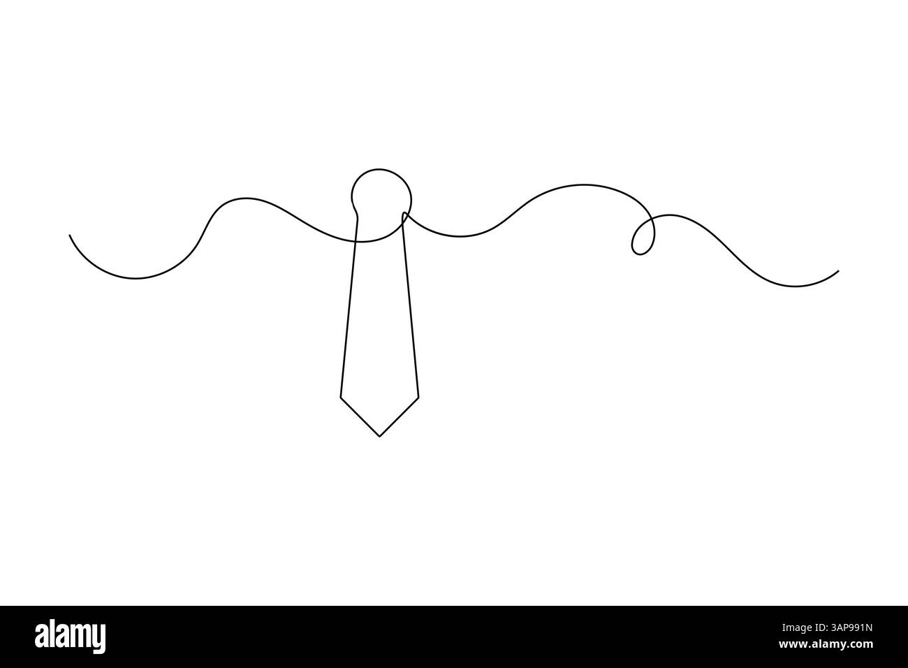 Illustration vectorielle minimaliste de contour vectoriel de dessin de lien continu d'une ligne Illustration de Vecteur