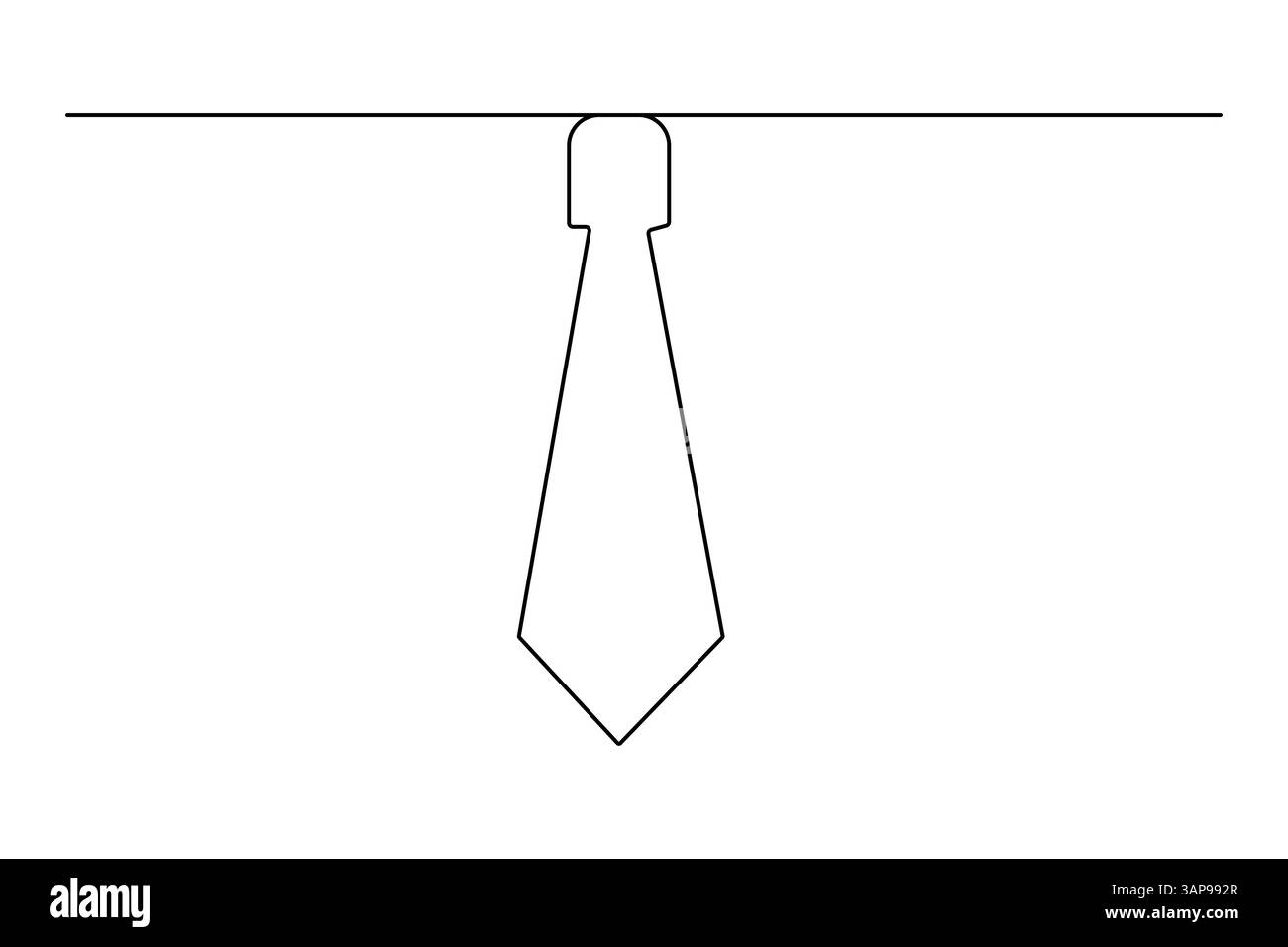 Illustration vectorielle minimaliste de contour vectoriel de dessin de lien continu d'une ligne Illustration de Vecteur