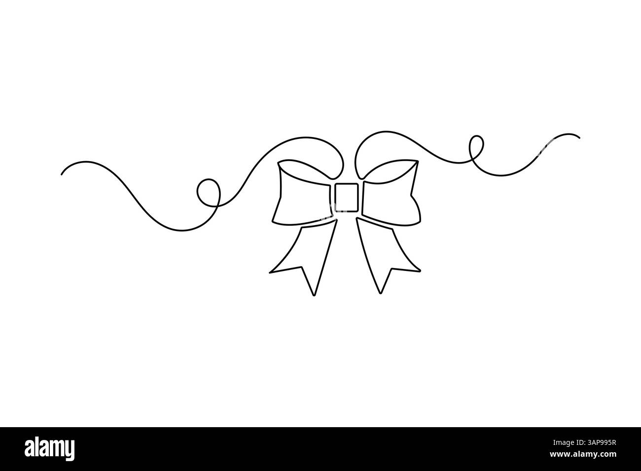 Illustration vectorielle minimaliste de contour vectoriel de dessin de lien continu d'une ligne Illustration de Vecteur