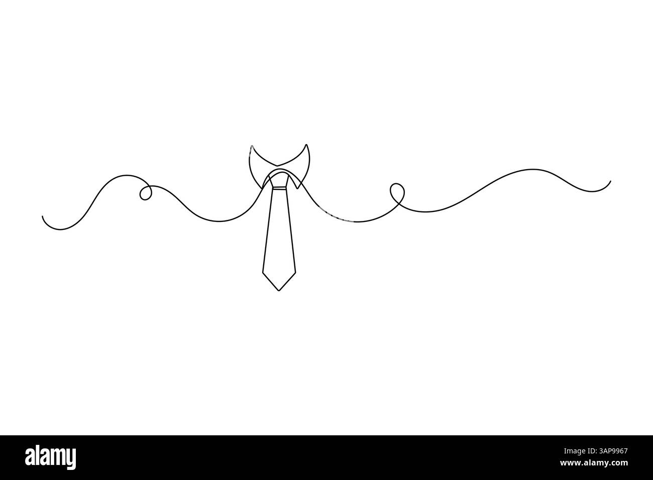 Illustration vectorielle minimaliste de contour vectoriel de dessin de lien continu d'une ligne Illustration de Vecteur