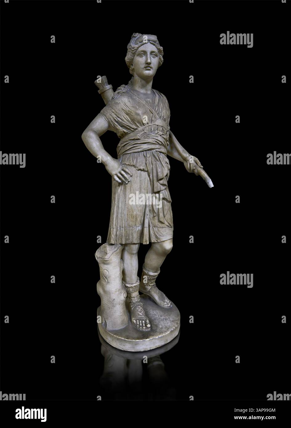 Statue romaine de la déesse Diana, IIe siècle après JC. Musées du Vatican Banque D'Images