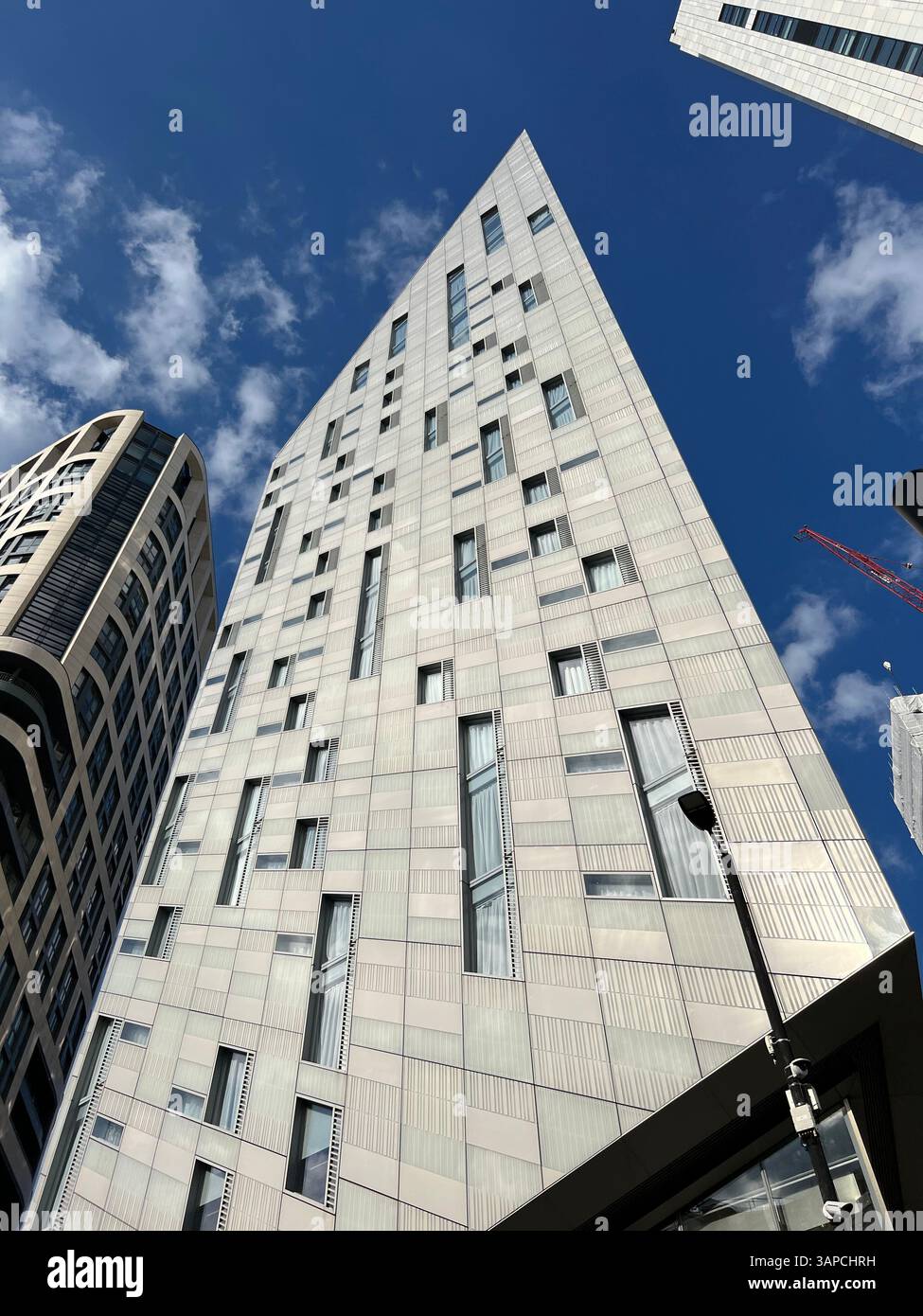 Immeubles de grande hauteur sur City Road, City of London, sud-est de l'Angleterre, Royaume-Uni Banque D'Images