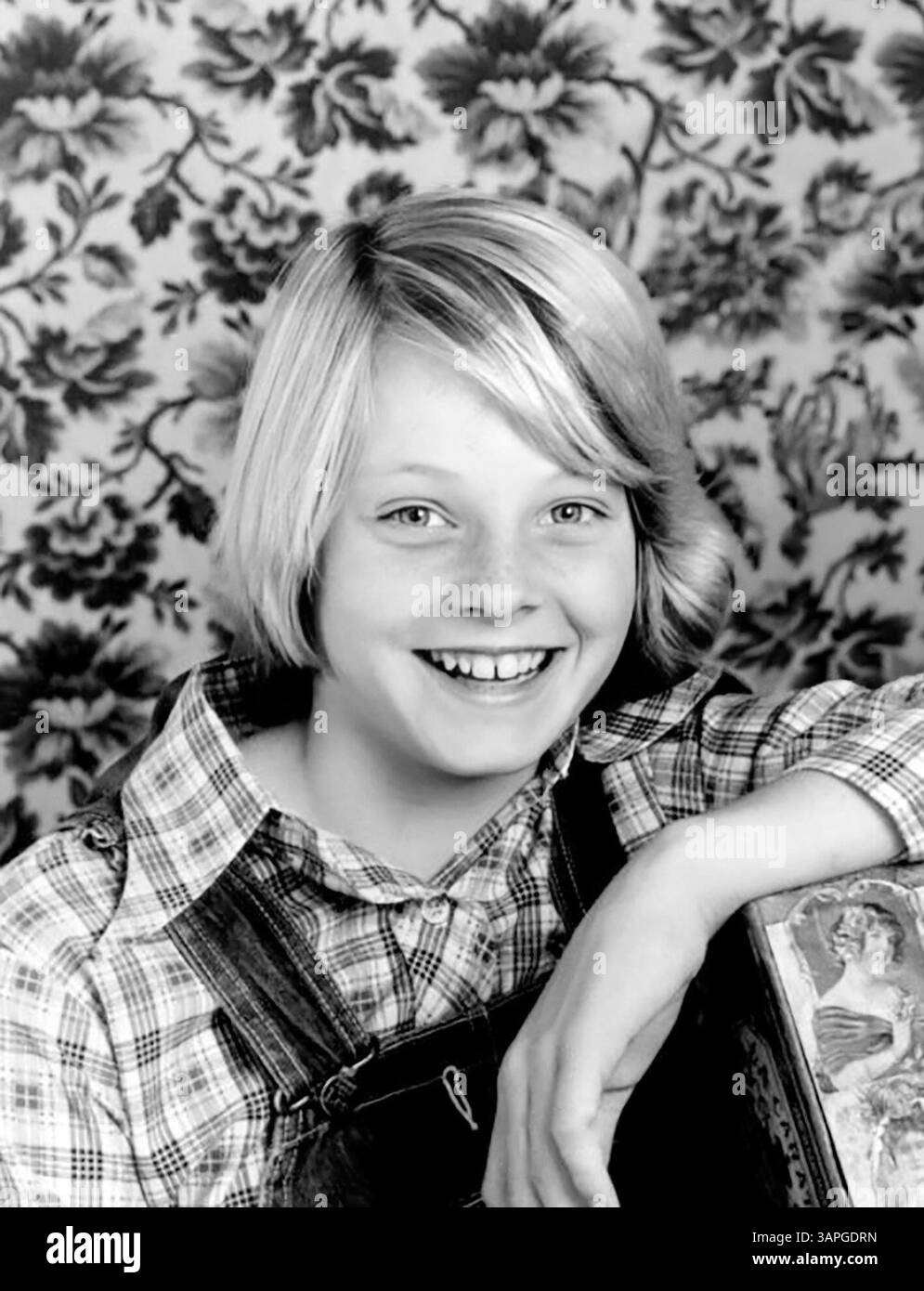 Jodie Foster. Portrait de l'actrice américaine Alicia Christian 'Jodie' Foster (née en 1962) dans son rôle d'Addie dans la série télévisée 'Paper Moon', photo publicitaire, 1974 Banque D'Images