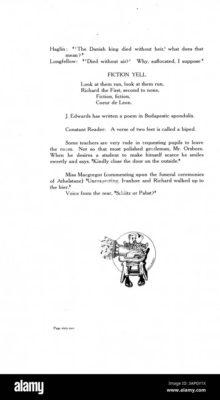 Le Central High School Yearbook 1907 documente les élèves, les enseignants, les clubs, l'athlétisme et les événements de l'année scolaire 1906-1907/09. Il met en évidence les contributions importantes des Afro-Américains à l'école et à l'histoire locale. Banque D'Images
