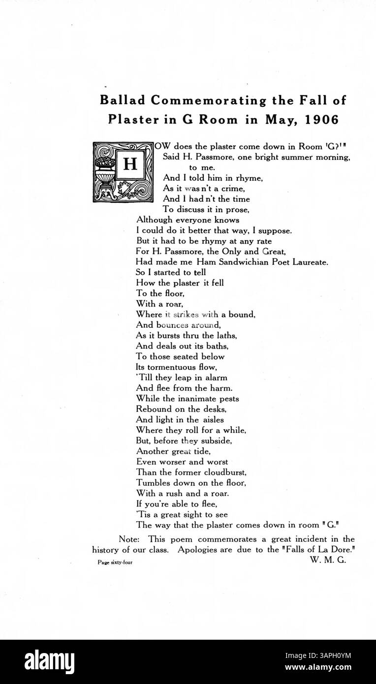 Cet annuaire de 1907 présente les étudiants, les enseignants, les clubs, l'athlétisme et les événements de l'année scolaire 1906-1907 à Central High School, mettant l'accent sur la participation des étudiants afro-américains et les contributions culturelles. Banque D'Images