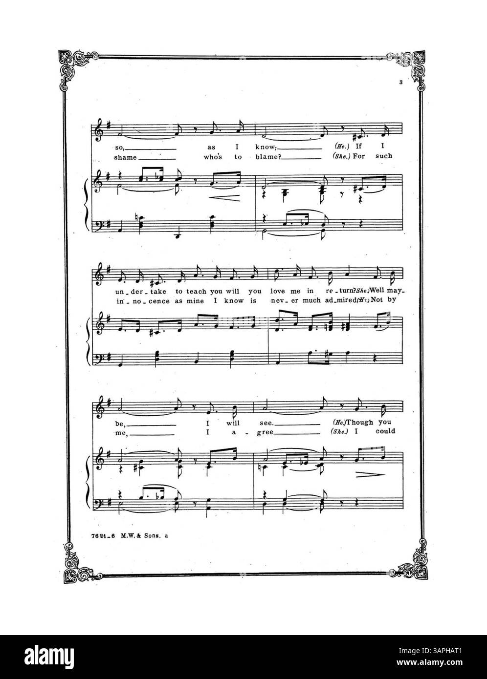 Cette partition, mettant en vedette Anna dans The Parisian Model, comprend des paroles de Harry B. Smith et de la musique de Max Hoffmann. La couverture arrière contient des publicités pour d'autres productions musicales de Richard Carle, offrant un aperçu des productions théâtrales populaires. Banque D'Images
