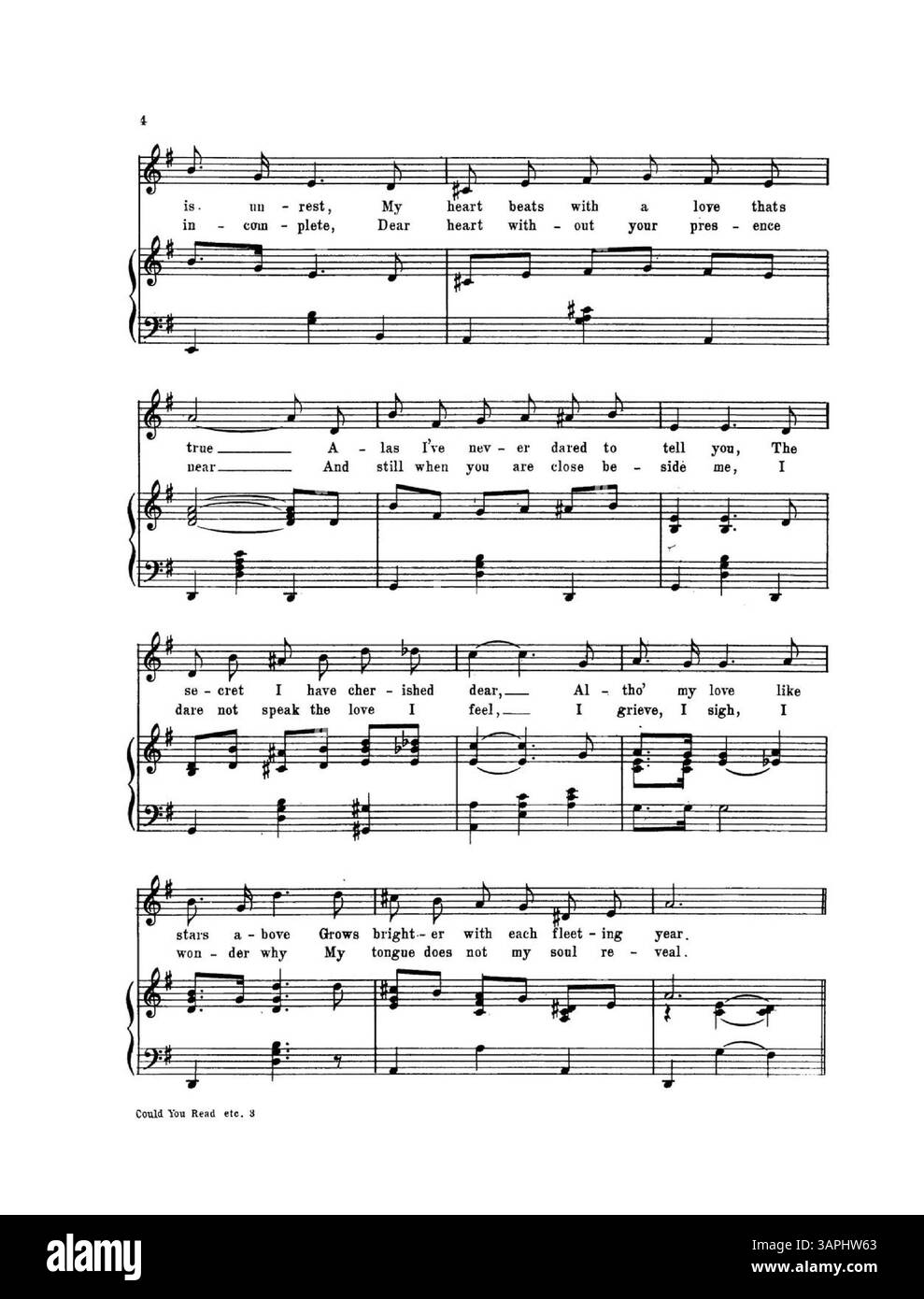 La couverture intérieure présente une publicité pour 'We Seted by the River, Grace and I' de Stanley Crawford, tandis que la couverture arrière fait la promotion de 'Cheyenne (Shy Ann)' de Robert van Alstyne. Banque D'Images