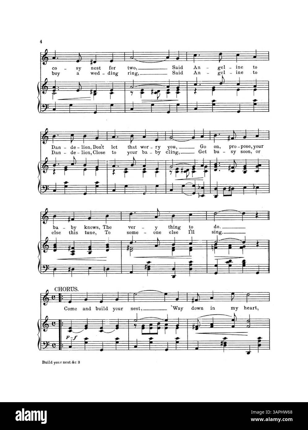 Une pièce musicale avec des paroles d'Edward Madden et de la musique de Dolly Jardon. La couverture comporte une publicité pour Pawnee Intermezzo-Two Step de Silvio Hein et des extraits musicaux pour Hits That Are Heard. Inclut la publicité de l'éditeur. La couleur peut différer de l'original et les détails des annotations peuvent être obtenus auprès des services musicaux. Banque D'Images