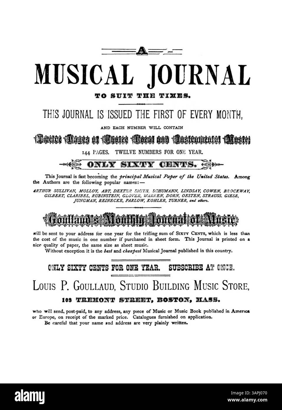 Cette couverture de 'Hamilton Schottische' est dédiée aux jeunes femmes du Wesleyan College à Hamilton, C.W. elle comporte la plaque numéro 354. La couverture arrière annonce 'A musical Journal to suit the Times' de Louis P. Goullaud. Banque D'Images