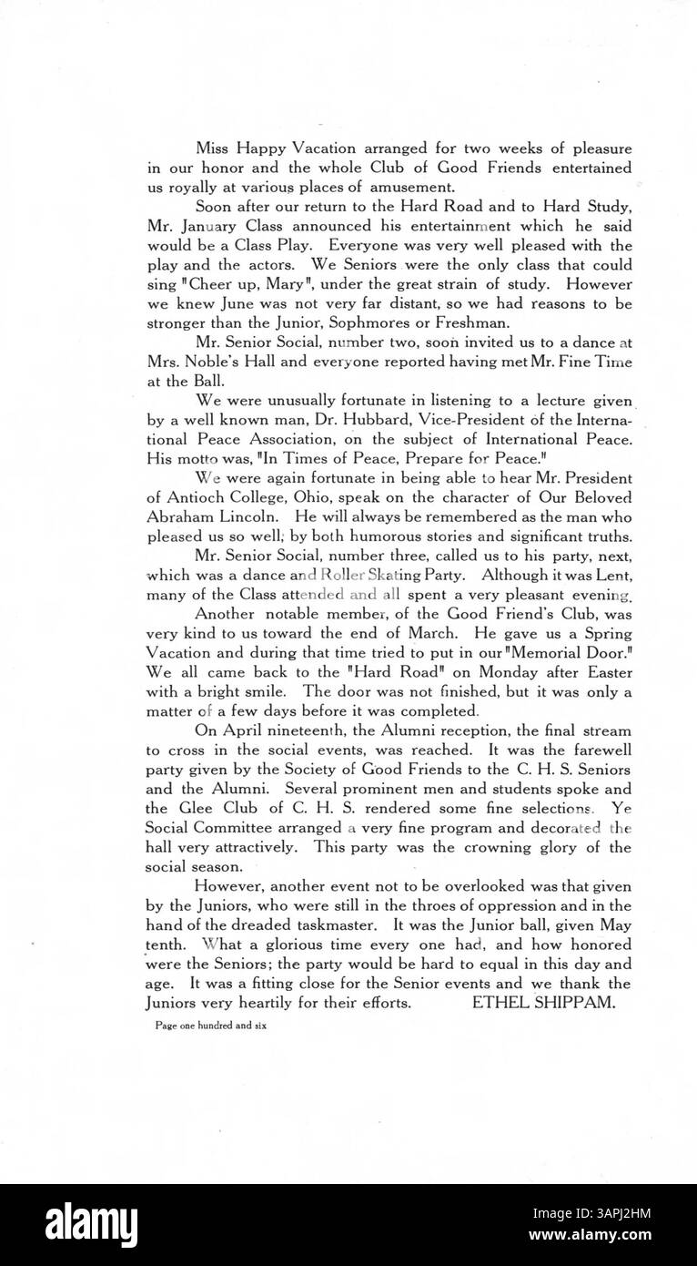 Cet annuel de lycée de Central High School en 1907 documente les événements académiques, sportifs et parascolaires importants de l'année scolaire 1906-1907 tout en mettant l'accent sur les contributions afro-américaines à l'éducation. Banque D'Images