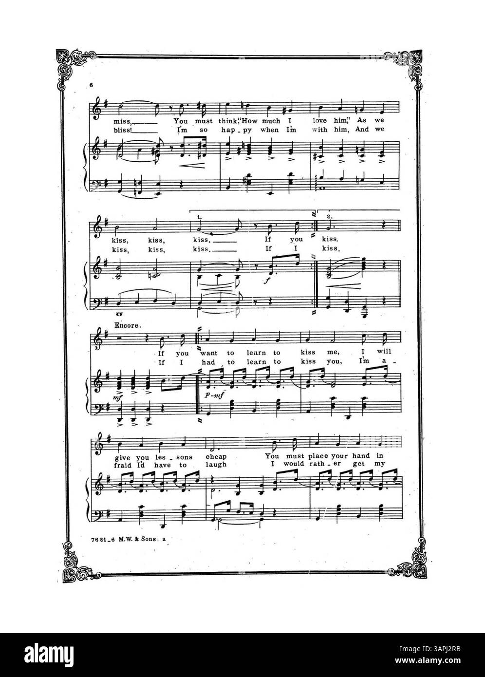 Cette partition musicale, mettant en vedette Anna dans 'The Parisian Model', comprend des paroles de Harry B. Smith et de la musique de Max Hoffmann. La quatrième de couverture fait la publicité d'autres œuvres de Richard Carle, telles que « le maire de Tokyo » et « la Maid et la Momie ». Banque D'Images