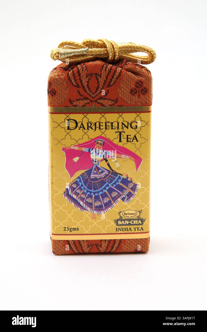 San-Cha India's Finest Tea -Darjeeling Tea Banque D'Images