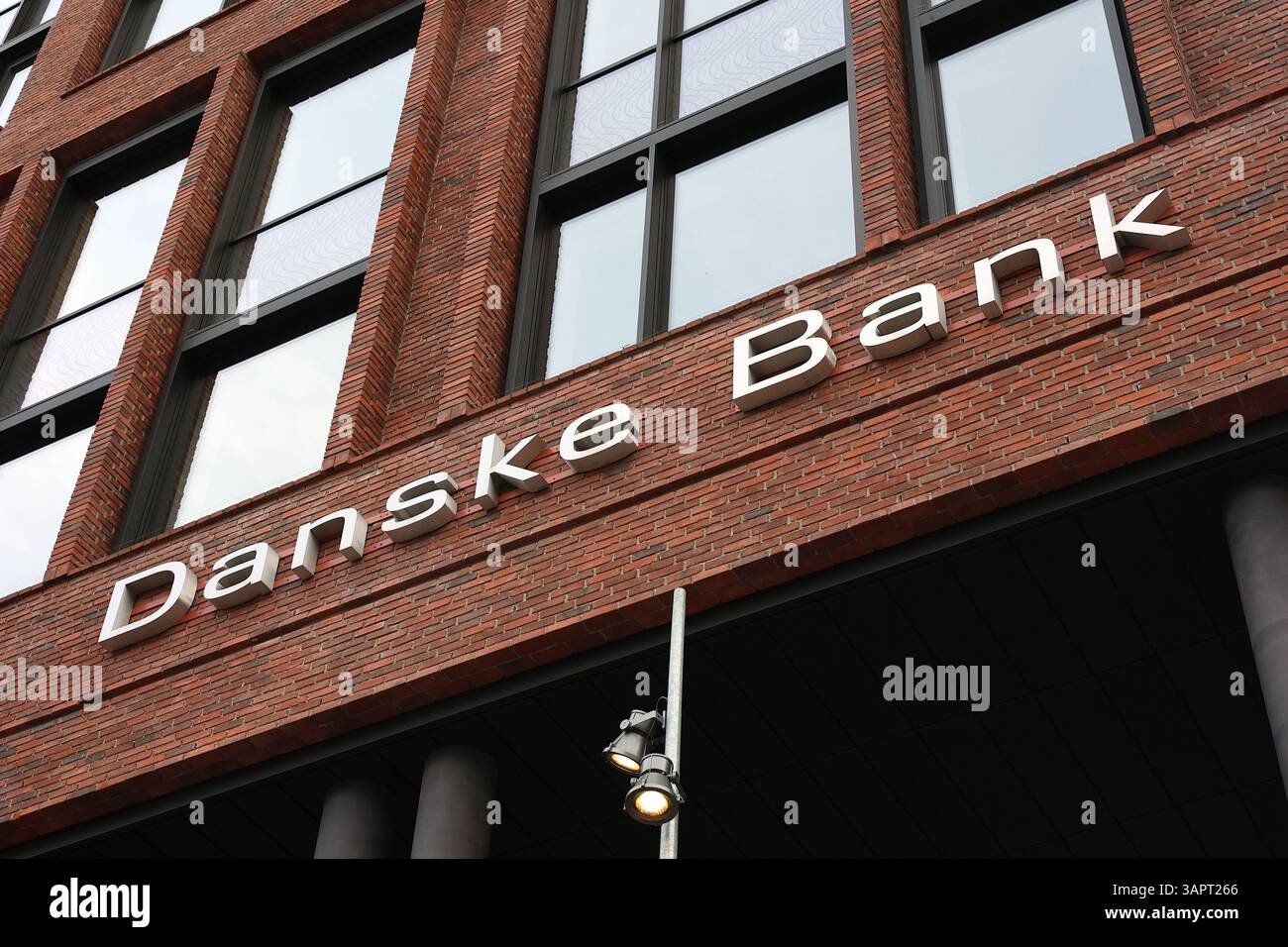 Logo de Danske Bank à Copenhague, Danemark Banque D'Images