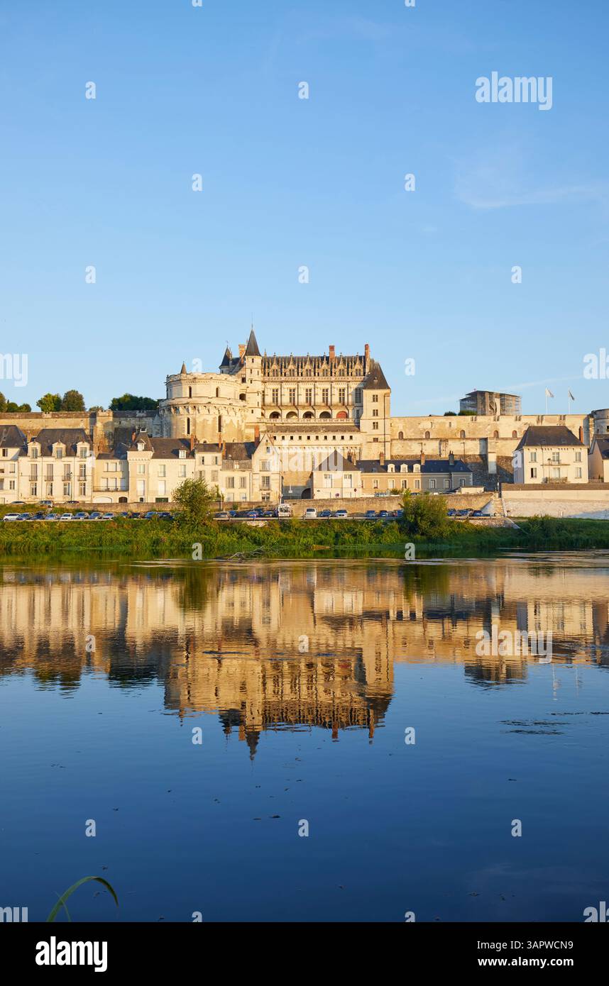 Château d'Amboise, Indre-et-Loire département, Vallée de la Loire, France Banque D'Images