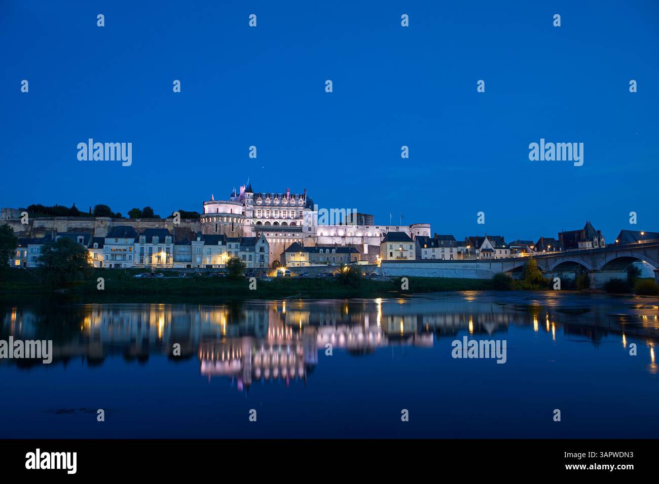 Château d'Amboise, Indre-et-Loire département, Vallée de la Loire, France Banque D'Images