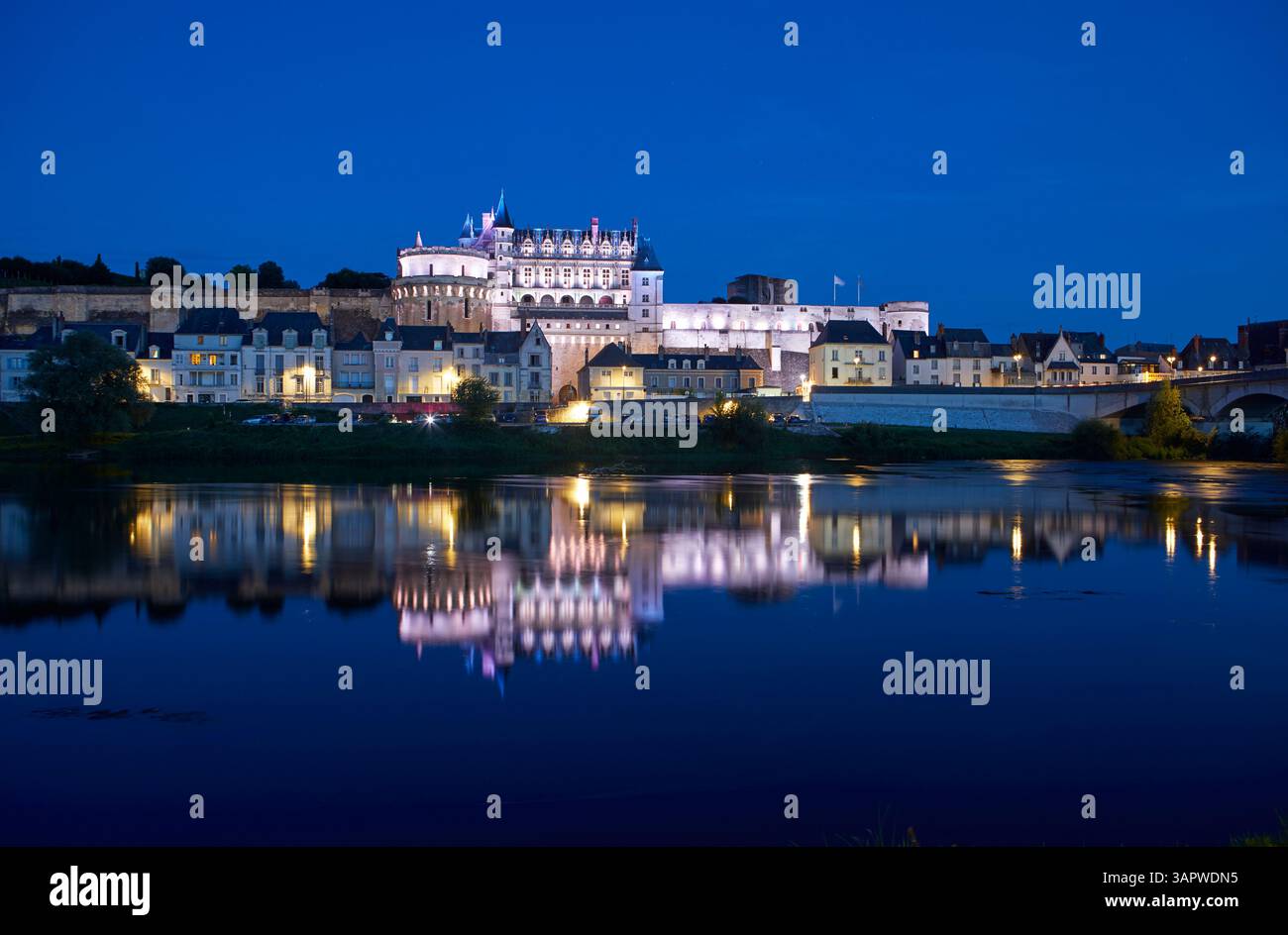 Château d'Amboise, Indre-et-Loire département, Vallée de la Loire, France Banque D'Images