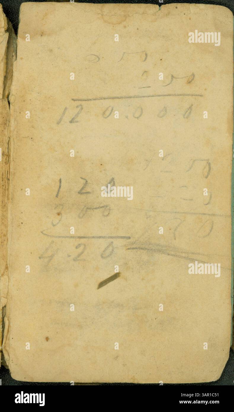 Le journal de poche de mai-août 1864 de John T. Clarke comprend des comptes rendus des opérations militaires du 31st Missouri Infantry en Géorgie pendant la campagne d'Atlanta, avec des rapports détaillés sur les pertes et les batailles importantes. Banque D'Images