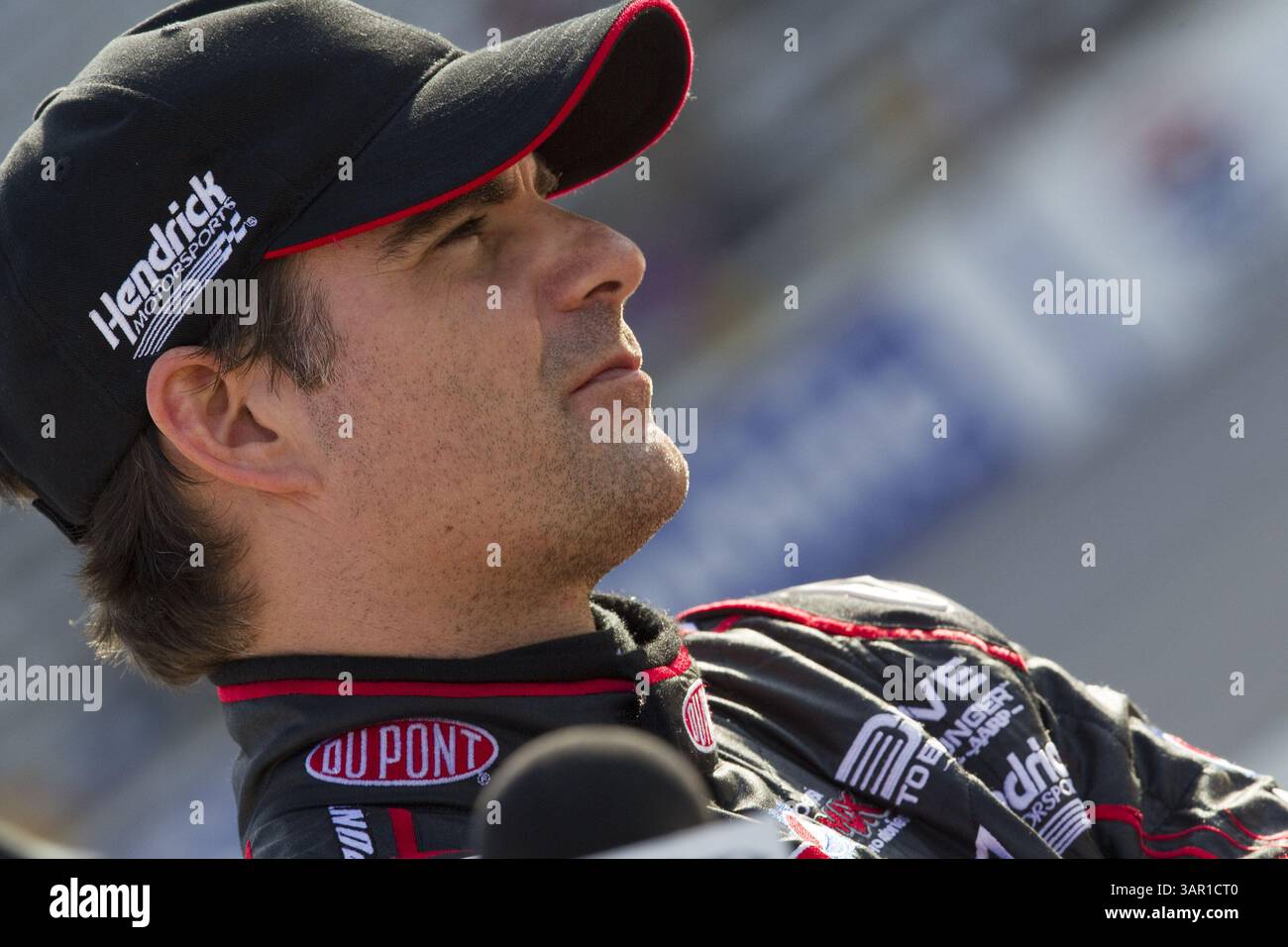FORT WORTH, TX - 08 avril 2011 : Jeff Gordon (24 ans) attend de se qualifier pour la course Samsung Mobile 500 au Texas Motor Speedway de Fort Worth, TX. (Crédit image : © ASP/Cal Sport Media/ZUMAPRESS.com) Banque D'Images