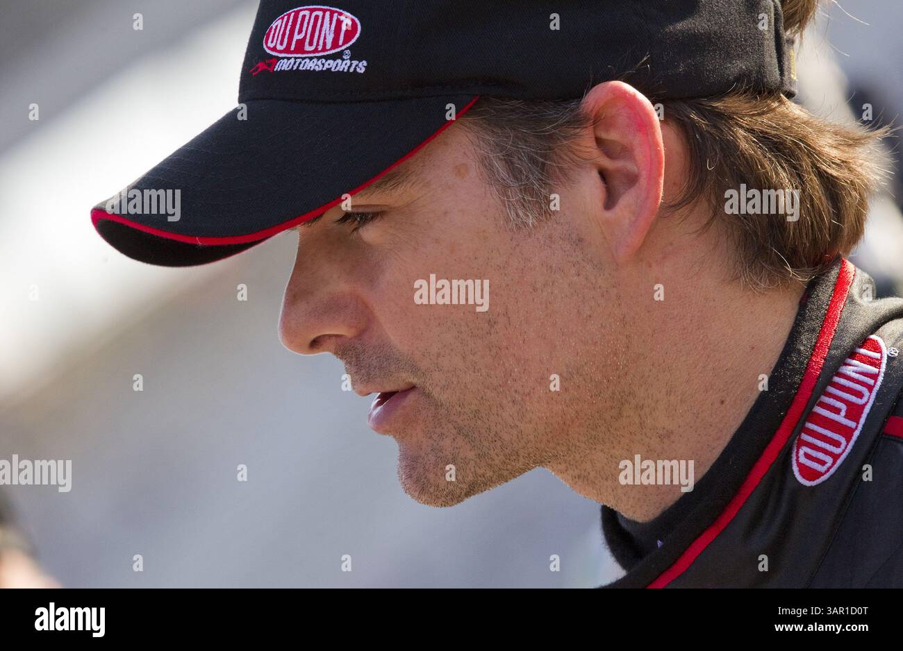 FORT WORTH, TX - 08 avril 2011 : Jeff Gordon (24 ans) attend de se qualifier pour la course Samsung Mobile 500 au Texas Motor Speedway de Fort Worth, TX. (Crédit image : © ASP/Cal Sport Media/ZUMAPRESS.com) Banque D'Images