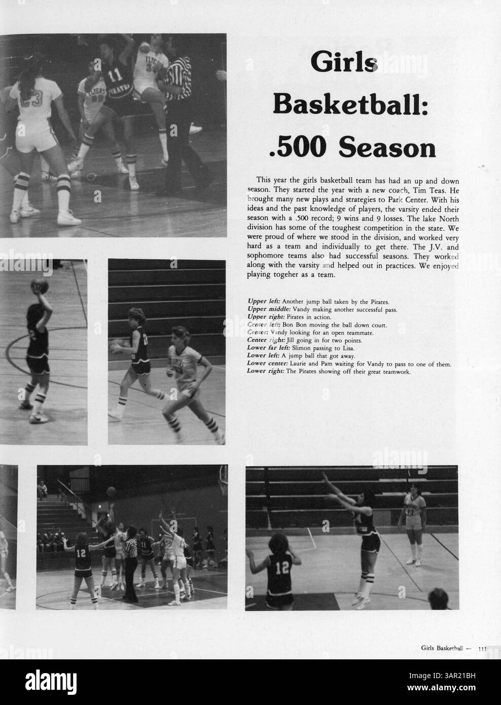 L'annuaire 1981 Park Center High offre un aperçu des activités académiques, sportives et sociales de l'école, en mettant l'accent sur les réalisations des élèves et les jalons. Banque D'Images