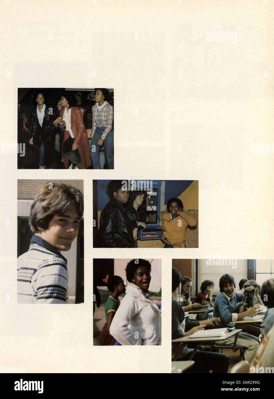 Le West High Yearbook 1980, Hesperian, met en lumière les moments clés de l’année scolaire 1979-1980, y compris les portraits d’élèves, les clubs, l’athlétisme et les événements scolaires. Banque D'Images